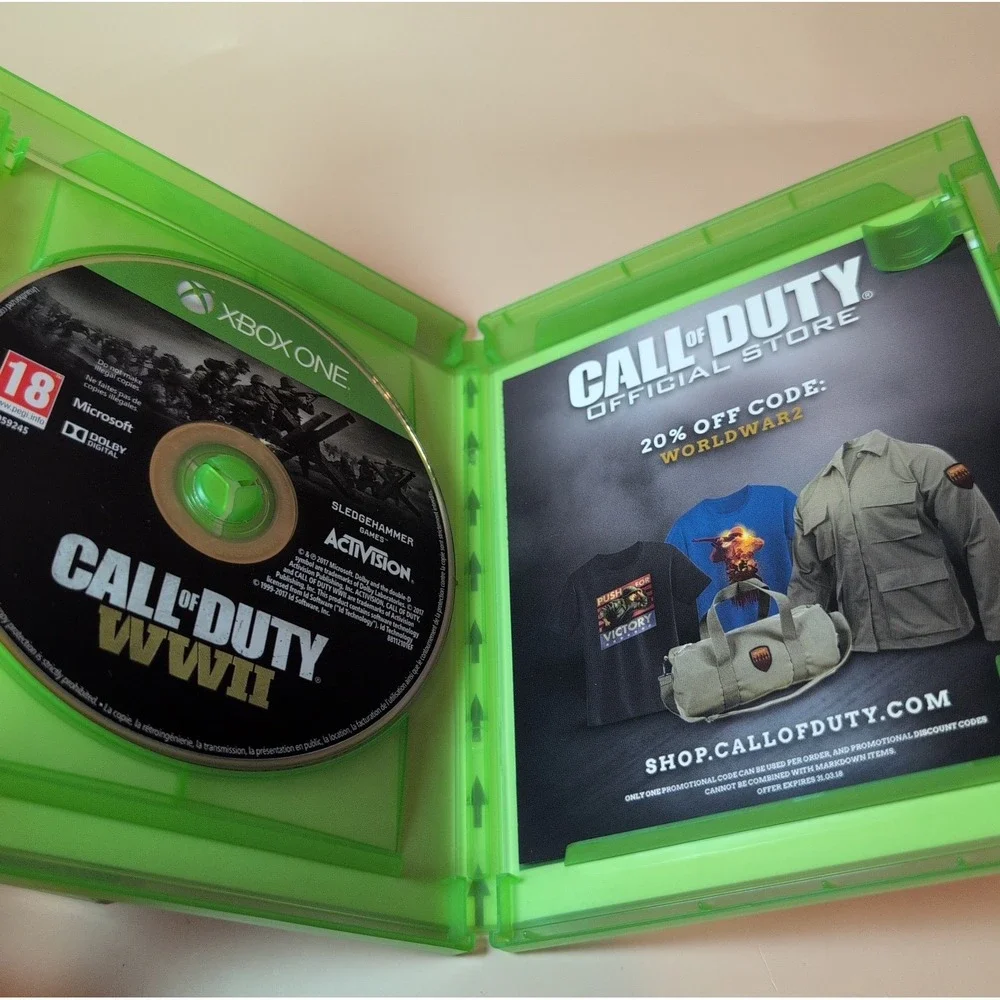 Xbox One Call of Duty WWII and Titanfall 2 Game Lot Bundle Activision EA EUC